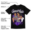 AJ 13 Court Purple DopeSkill T-Shirt Queen Of Hustle Graphic