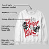 Fire Red “Black Tongue” 5s DopeSkill Sweatshirt No Money No Love Typo Graphic