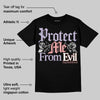 Harris Tweed x Denim Turquoise Dunk DopeSkill T-Shirt Protect Me From Evil Graphic