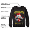 Yellow Snakeskin 11s DopeSkill Sweatshirt Slow Burn Graphic