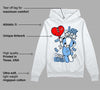 Powder Blue 9s DopeSkill Hoodie Sweatshirt Love Sick Graphic