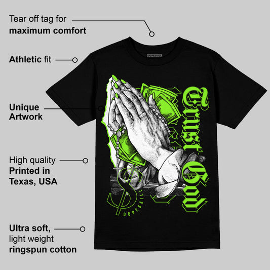 Neon Green Collection DopeSkill T-Shirt Trust God Graphic