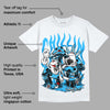 University Blue Toe 1s DopeSkill T-Shirt Chillin Graphic