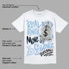 University Blue 5s DopeSkill T-Shirt Real Ones Move In Silence Graphic