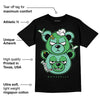 Green Glow 1s DopeSkill T-Shirt New Double Bear Graphic