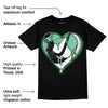 Green Glow 1s DopeSkill T-Shirt Heart Jordan 1 Graphic