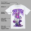 Dunk Purple Championship Court White DopeSkill T-Shirt Stay High Graphic