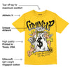 Vivid Sulfur 4s DopeSkill Yellow T-shirt Money Bag Coming Up Graphic