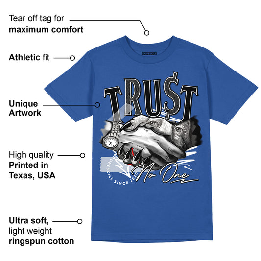 Brave Blue 13s DopeSkill Navy T-shirt Trust No One Graphic