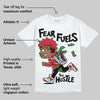 Red Cement 4S DopeSkill T-Shirt Fear Fuels The Hustle Graphic