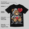 Wolf Grey 12s DopeSkill T-Shirt Broken Bear Graphic