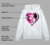 Fierce Pink 1s DopeSkill Hoodie Sweatshirt Heart AJ 1 Graphic