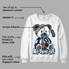 Midnight Navy 3s DopeSkill Sweatshirt Hurt Bear Graphic