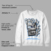 AJ 6 University Blue DopeSkill Sweatshirt Paid In Full Graphic