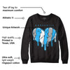 University Blue 2s DopeSkill Sweatshirt Slime Drip Heart Graphic