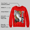 Red Collection DopeSkill Red Sweatshirt Trust God Graphic