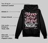 Stars Court White/Pink DopeSkill Hoodie Sweatshirt Money Is Our Motive Typo Graphic