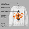 Orange Black White DopeSkill Sweatshirt King Chess Graphic