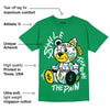 Lucky Green 5s DopeSkill Green T-shirt Smile Through The Pain Graphic