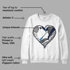 Midnight Navy 3s DopeSkill Sweatshirt Heart Jordan 3 Graphic