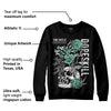 Green Glow 3s DopeSkill Sweatshirt Side Hustle Graphic