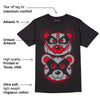 AJ 4 Bred DopeSkill T-Shirt Leather Bear Graphic