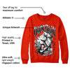 Red Foam Runner DopeSkill Vermillion Red Sweatshirt Money On My Mind Graphic