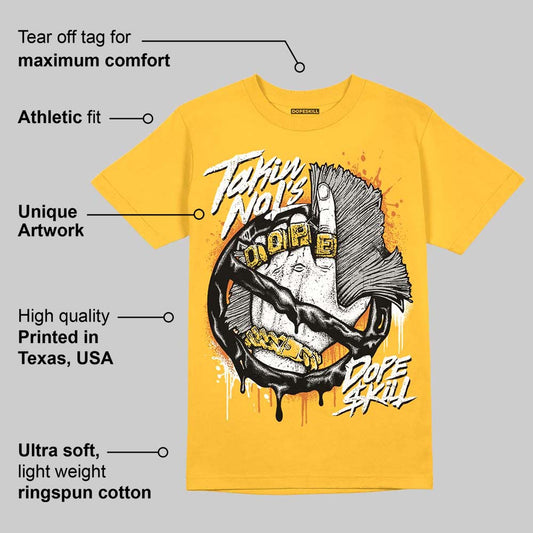 Taxi Yellow Black 8s DopeSkill Taxi T-shirt Takin No L's Graphic