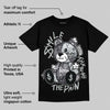 Wolf Grey 12s DopeSkill T-Shirt Smile Through The Pain Graphic