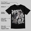 Leather Curb Sneakers White Anthracite DopeSkill T-Shirt Drip'n Never Tripp'n Graphic