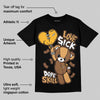 Metallic Gold 1s DopeSkill T-Shirt Love Sick Graphic