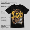 Metallic Gold 1s DopeSkill T-Shirt No Days Off Graphic