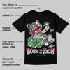 Wolf Grey 12s DopeSkill T-Shirt Born To Be Rich Graphic