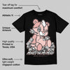 Leather Curb Glitter Pale Pink DopeSkill T-Shirt MOMM Bear Graphic