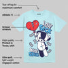 Dunk Glacier Blue DopeSkill Chambray T-shirt Love Sick Graphic