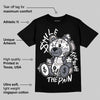 Leather Curb Sneakers White Anthracite DopeSkill T-Shirt Smile Through The Pain Graphic