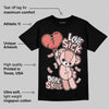 Leather Curb Glitter Pale Pink DopeSkill T-Shirt Love Sick Graphic