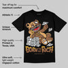 Metallic Gold 1s DopeSkill T-Shirt Born To Be Rich Graphic