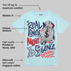 Dunk Glacier Blue DopeSkill Chambray T-shirt Real Ones Move In Silence Graphic