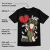 Medium Olive 1s DopeSkill T-Shirt Love Sick Graphic