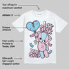 Paw Print Pink Foam 1s DopeSkill T-Shirt Love Sick Graphic