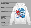 Powder Blue 9s DopeSkill Hoodie Sweatshirt Break Through Graphic