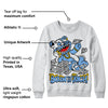 Powder Blue 9s DopeSkill Sweatshirt Born To Be Rich Graphic