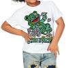 Green Glow 1s DopeSkill Toddler Kids T-shirt Born To Be Rich Graphic