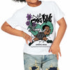 Green Glow 3s DopeSkill Toddler Kids T-shirt No Fake Love Graphic