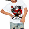 Panda White Black Dunk DopeSkill Toddler Kids T-shirt No Fake Love Graphic