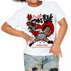 Red Cement 4S DopeSkill Toddler Kids T-shirt No Fake Love Graphic