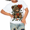 Olive Collection DopeSkill Toddler Kids T-shirt Broken Bear Graphic