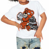 Georgia Peach 3s DopeSkill Toddler Kids T-shirt Bear Steals Sneaker Graphic