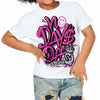 Hyper Violet 4s DopeSkill Toddler Kids T-shirt No Days Off Graphic